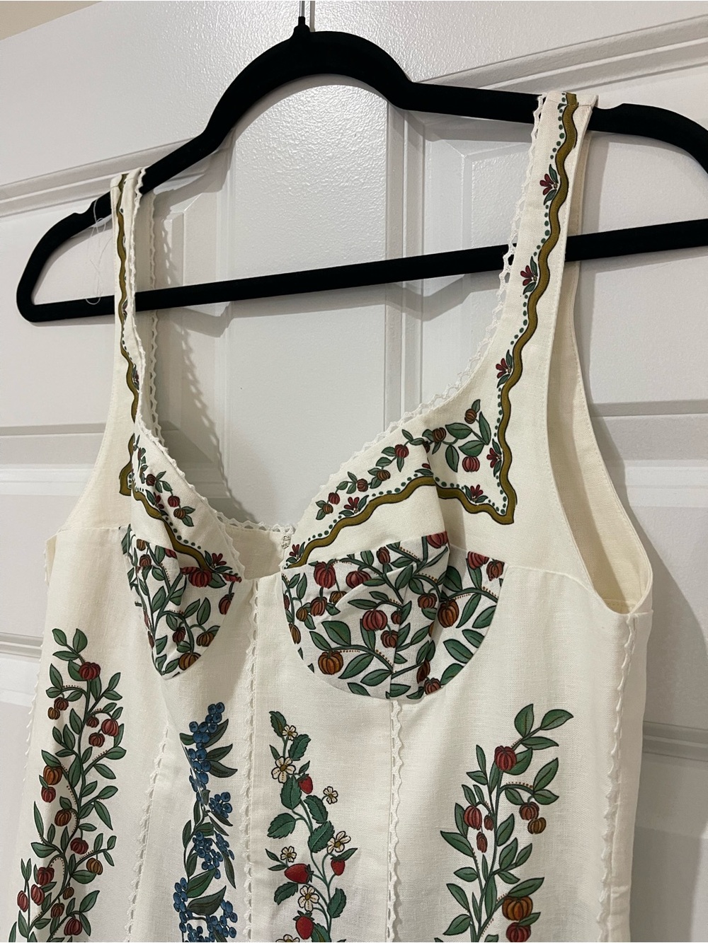 Farm Rio Fruit Beauty Off-White Maxi Dress - NWT! - Picture 10 of 14